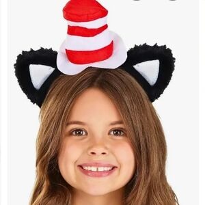 Dr Suess Red and White Striped Hat Headband